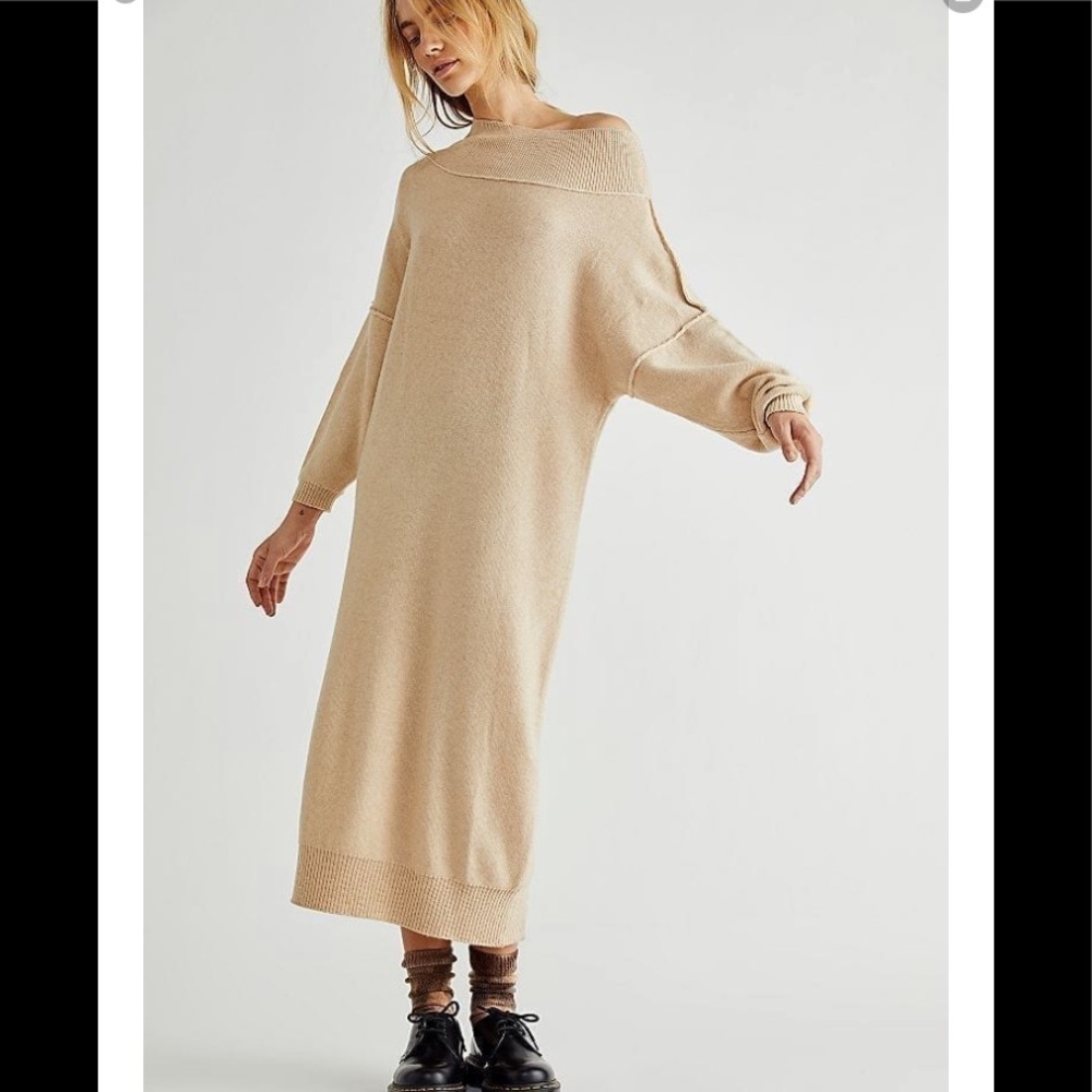 NWT Free People La Boheme Sweater Dress XS